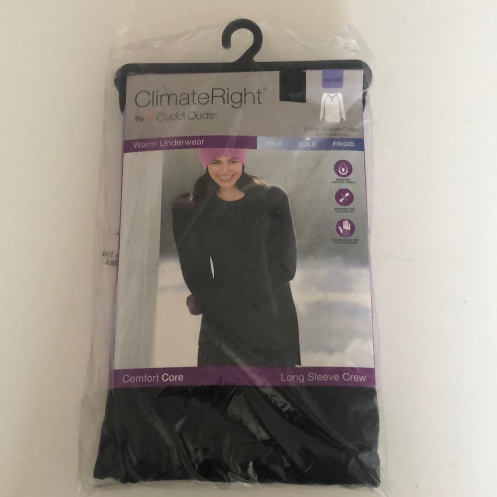 XXL CuddlDuds ClimateRight fleece long sleeve crew